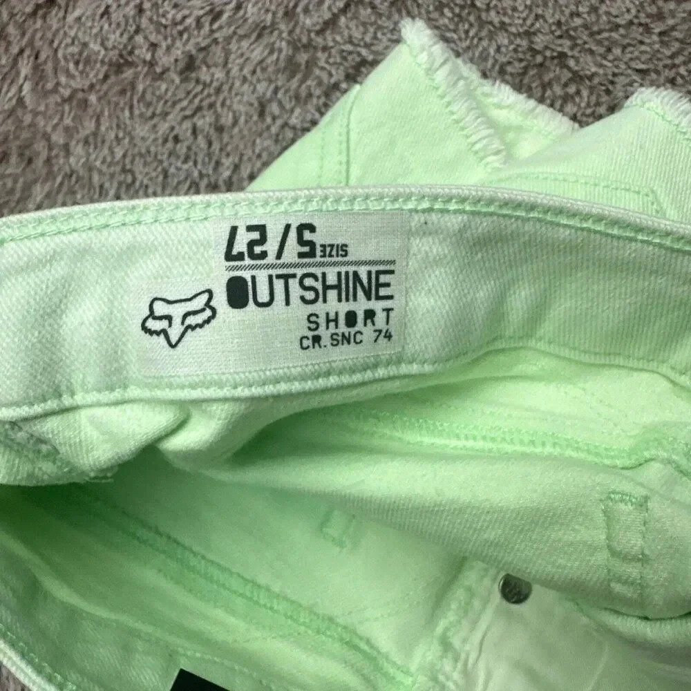 Fox Women's Outshine Cutoff Shorts Green Size 5 - Picture 8 of 16